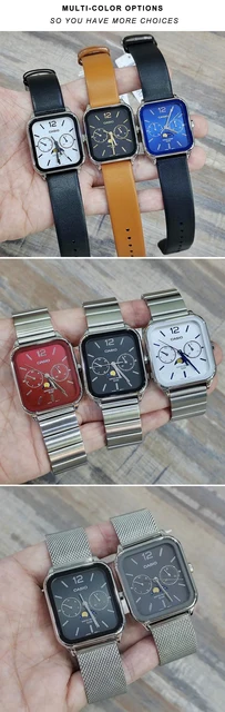 カシオ　casio MTP-M305D-1A2 アップルウォッチ スクエア CASIO カシオ Casio MTP-M305D-1A2 ムーンフェイズ メンズ