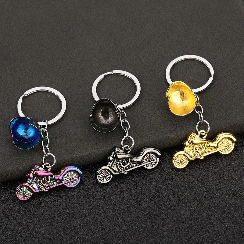 Metal Motorcycle Keychain Pendant for Men and Women