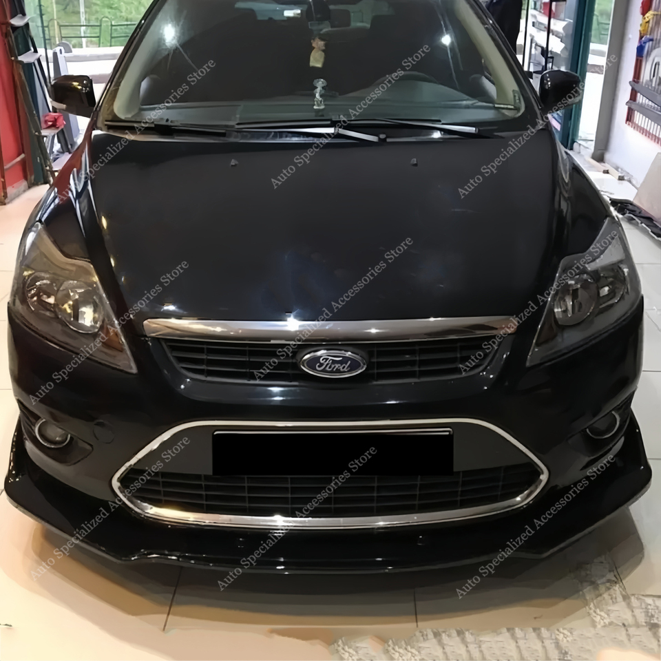 For Ford Focus MK2 C307 Front Bumper Lip Spoiler Splitter Diffuser Trim Focus â¡ 1.6 2.0 TDCI VCT 2008-2011 Lci Bodykits Tuning
