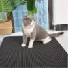 Cat Litter Mat Non Slip Big Pet Litter Box Filter Mat Double Layer Wear Resistant Waterproof Cat Litter Mat Pet Clean Supplies 4