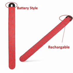 LED Light Safety Armband for Night Running and Outdoor Sports (Red)