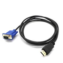 

1.5m HDMI To VGA Cable HD-15 D-SUB Video Adapter HDMI Cables For TV's LCD TV's HDTV DVD Players Video Cables Accessories