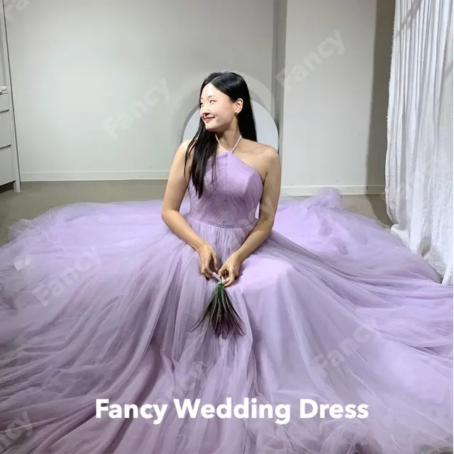 purple not a wedding dress