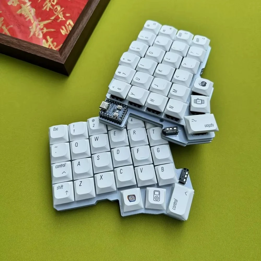 Silakka54 Split Keyboard Kit Custom Wired Hot Swap Support QMK