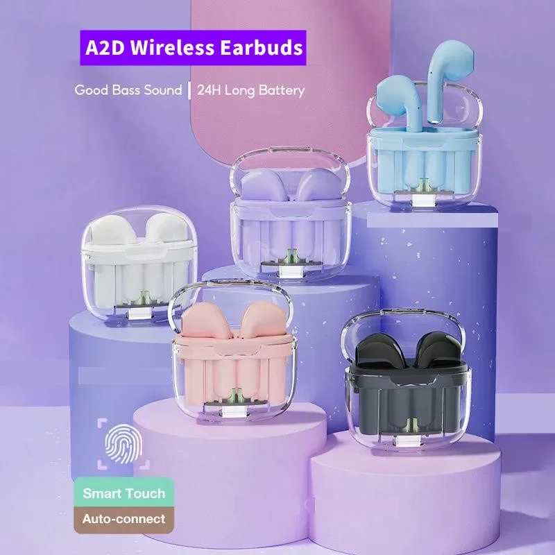 Tws A2D Auricolare Cuffie Bluetooth Con Microfono 9D Stereo A2D Auricolari Per Xiaomi Samsung Android Auricolare Bluetooth Wireless