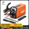 HITBOX 2 IN 1 ARC Tig Welding Machine, 220V 140A Stick Welder with Synergic Control, Mini Welder with LCD Digital Display 1