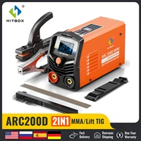 HITBOX Cutter Welding Machine 2 in 1 ARC MMA TIG-lift Welder ARC200D MINI IGBT Inverter LED Digital Display Protable For Home 1
