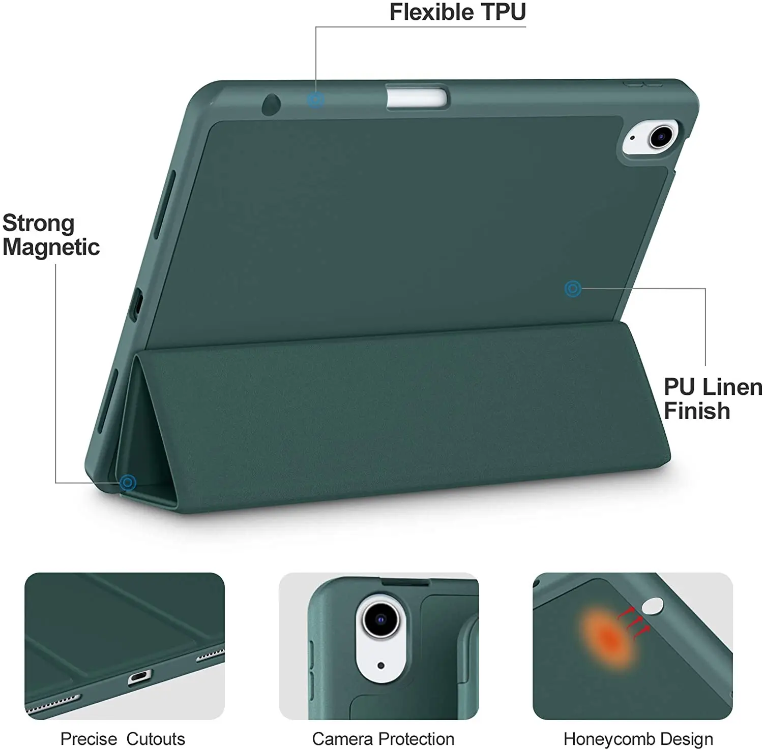 For iPad Air 5 10.9 inch 5th Generation 2022 Case Smart