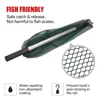 190cm 92cm 55cm Telescopic Landing Net Folding Fishing Pole Extending Fly Carp Course Sea Mesh Fishing Net For Fly Fishing 3
