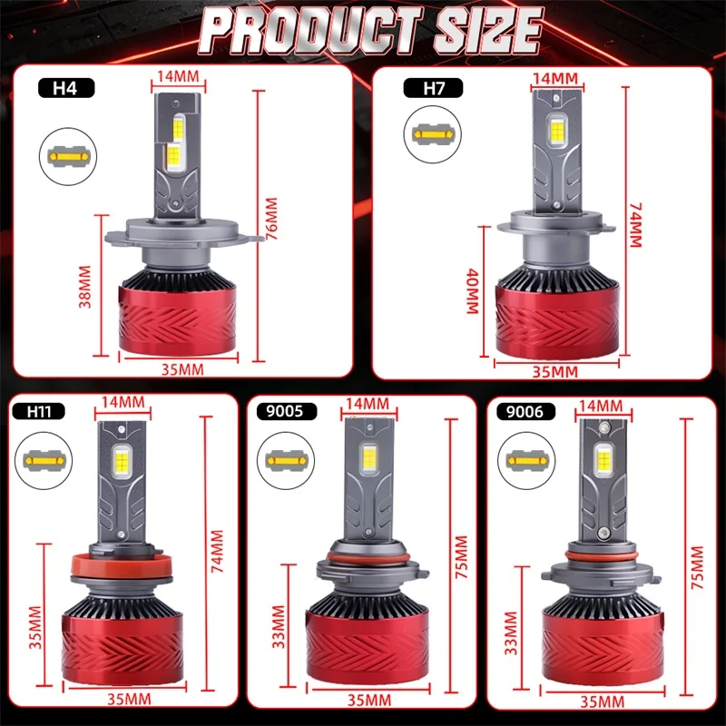 3000W 3500000LM H7 H4 LED 헤드라이트 고출력 9970 CSP 칩 캔버스 H1 H11 9005 HB3 9006 HB4 터보 램프 자동차 LED 헤드램프 4300K