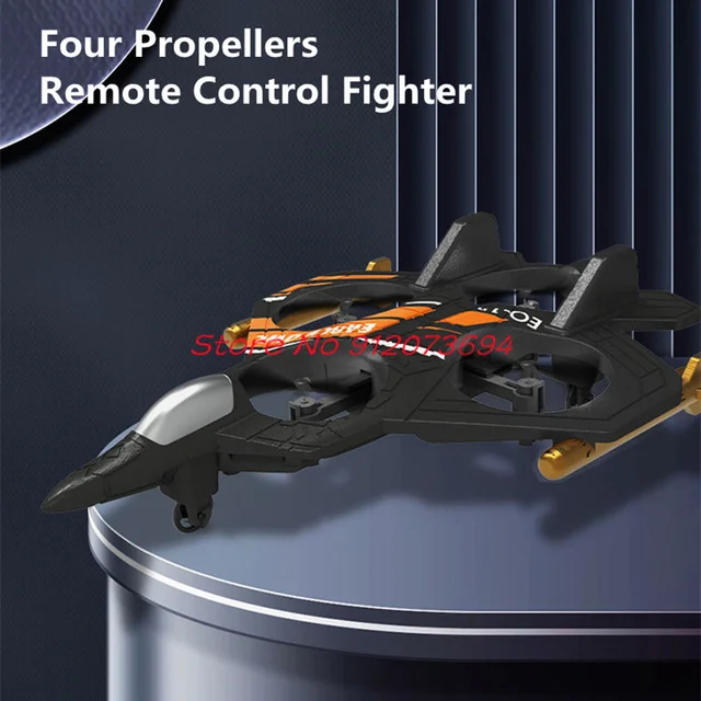 Gravity Sensing Fixed wing  Remote Control Fighter 360 ° Roll EPP Smart Hover Cool LED Lighting Headless RC Aircraft Plane Model 2