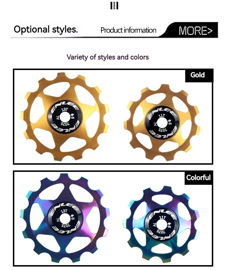 ENLEE Aluminum Guide Wheel Pulley for MTB