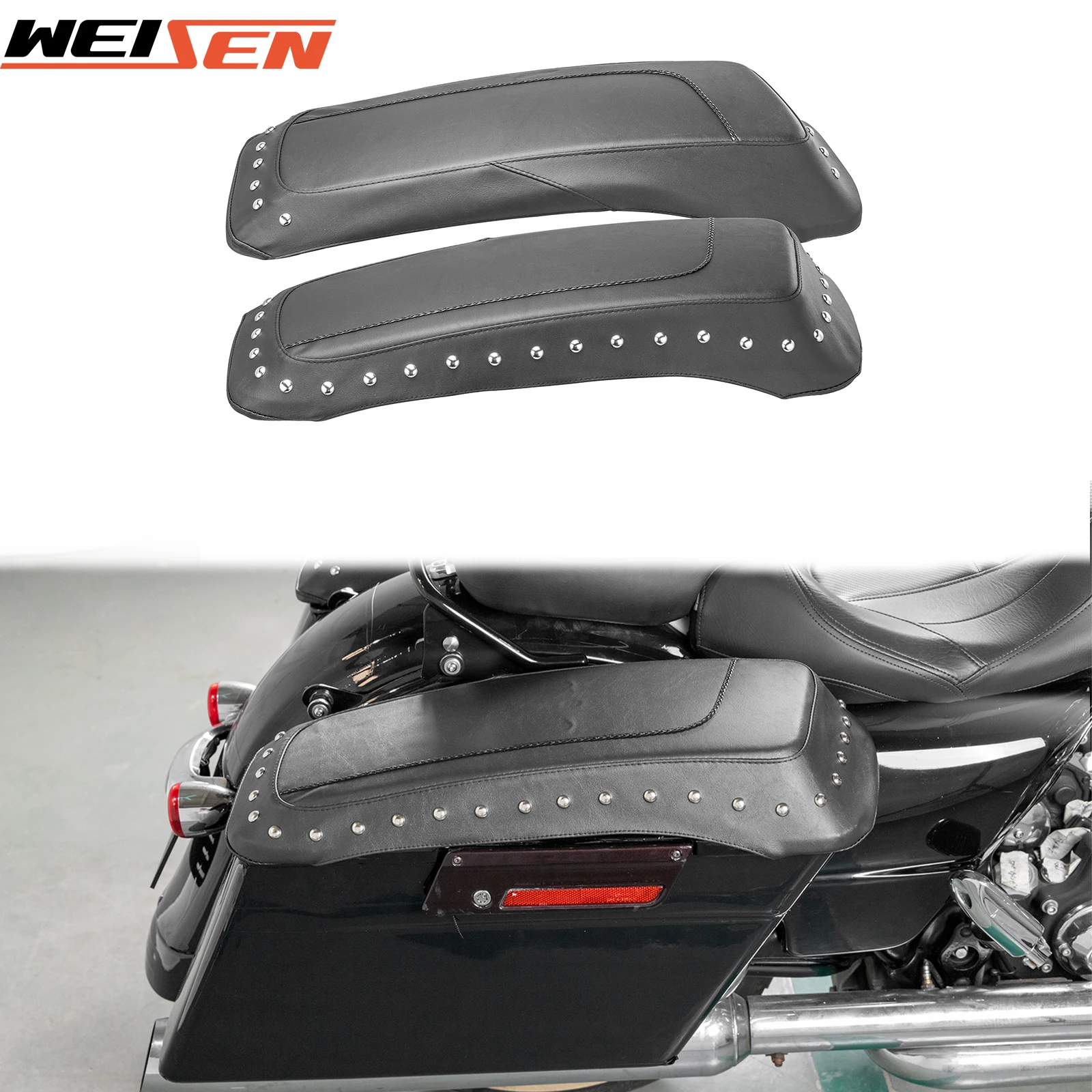 

Для 1993-2013 Harley Touring Electra Road King Street Glide Road Glide FLHT FLHX мотоциклетные сиденья, сумка, крышка, чехлы, ПУ