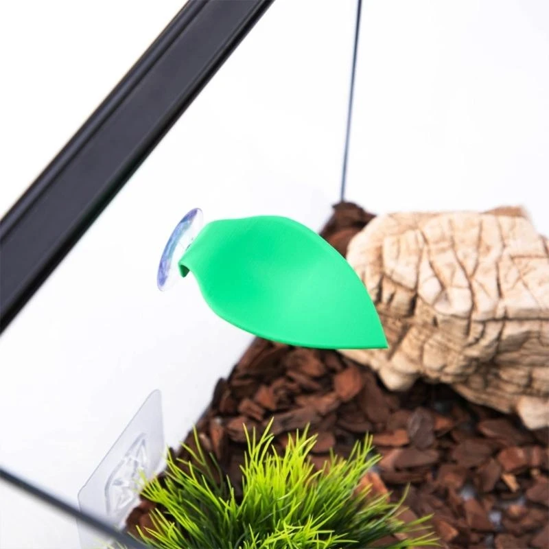 J0MC Betta Fish Hammock Rest Bed Suction Cup Leaf Bed Safe Resting Pad for Fishtanks