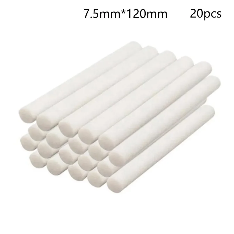 10/20/30pcs 7.5*120mm Air Humidifier Aroma Diffuser Filters Mist Maker Replace Parts Cotton Swabs Air Humidifiers Aroma Filter