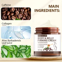 Crème raffermissante pour contrôle abdominal - 60g, extrait de plante hydratant et hydratant en profondeur, sans alcool, adaptée à tous les types de peau, sans épices, améliore l'élasticité de la peau 3