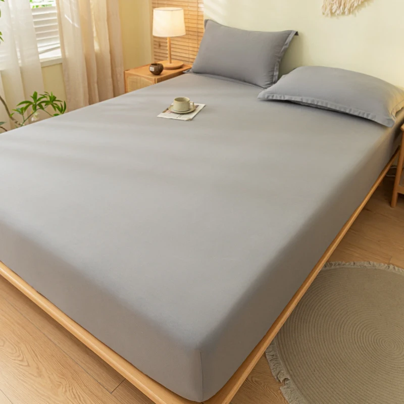 Luxurious Soft Cotton Fitted Bed Sheet with Elastic Band - Premium Mattress Cover