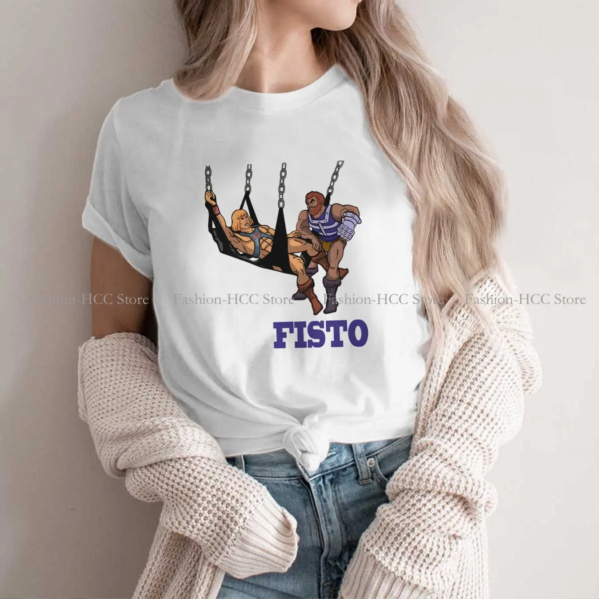 

He-Man & Masters Of The Universe Polyester TShirts Fisto Personalize Women's T Shirt Hipster Clothing