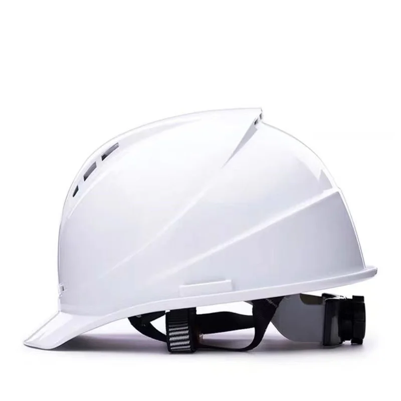 Construction Safety Helmet Ventilated ABS Industrial Helmet Ratchet Suspension Bump Cap Breathable Protective