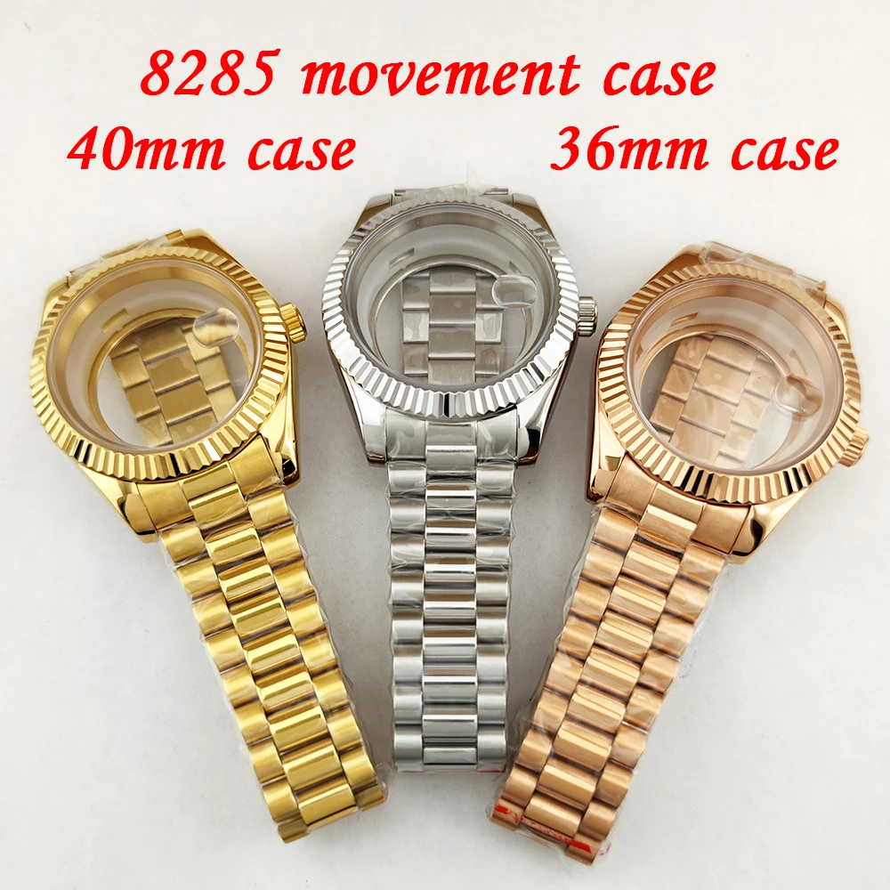 Premium Stainless Steel Watch Case with Sapphire Crystal Glass - 40mm