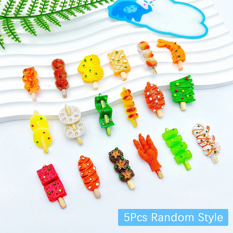 

5 шт., 1:12 миниатюрный кукольный домик для барбекю, скошенное мясо для выпечки, куриные ступни, модель детской кухни, декоративная игрушка