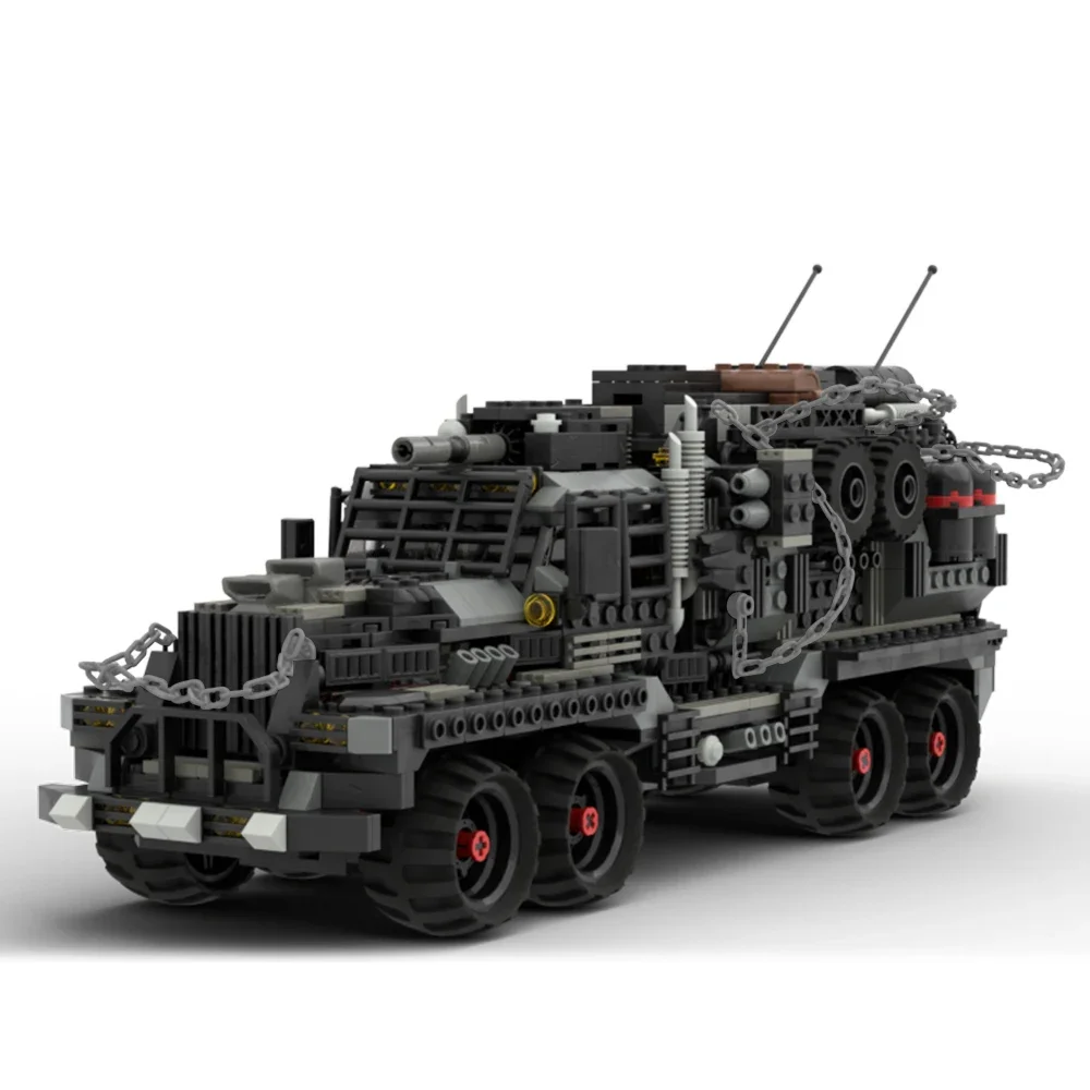 

MOC Maded The War Rig Desert Vehicle Mad Truck Building Blocks Kit Maxs Waste Landed DoomNux Car Brick Model Toys DIY Kids Gift