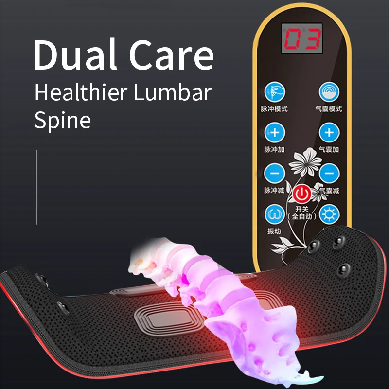 Vibration Waist Massager with Heating for Lumbar Comfort