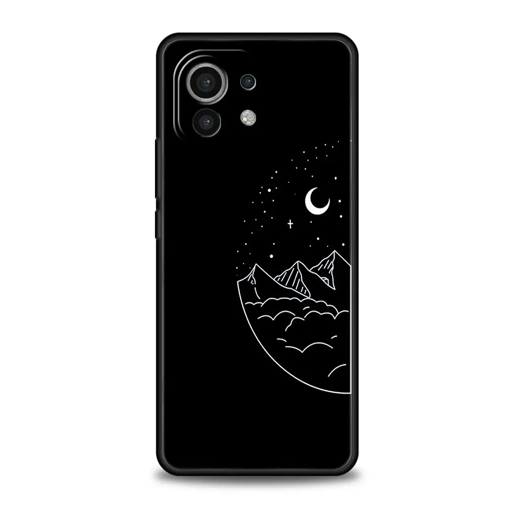 Cartoon Sun and Moon Aesthetic Soft TPU Phone Case Cover