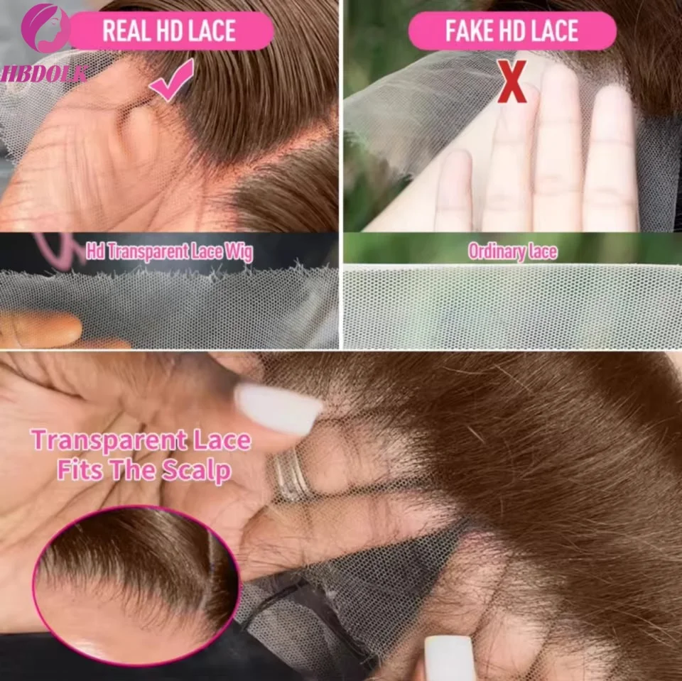 Body Wave #4 Chocolate Brown 13x4 HD Lace Full Frontal Wig Lace Front Colored 34 Inch Human Hair Wigs For Black Women 4