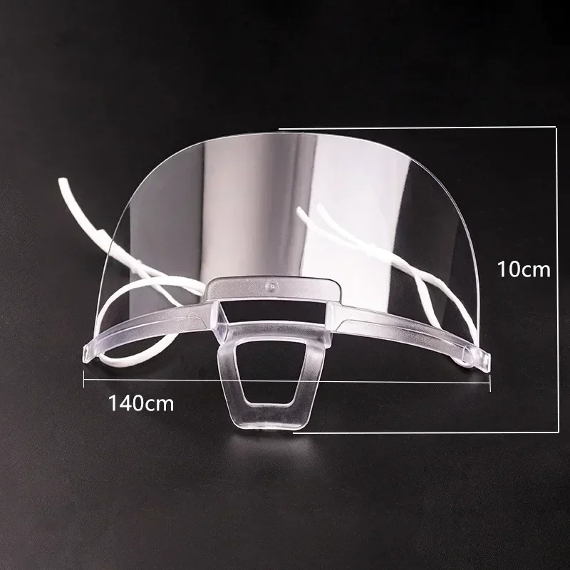 Face Mask 5pcs/lot Transparent Masks Permanent Anti Fog Catering Food Hotel Chef Waiter Plastic Kitchen Restaurant Masks Kitchen Tools