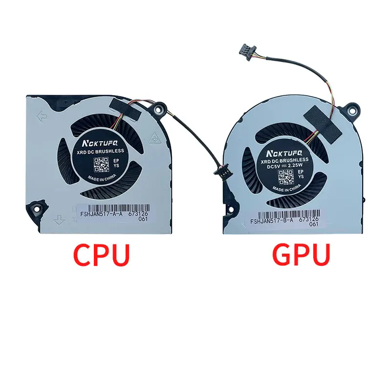 5V Computer Notebook Cooler Fans For Acer Aspire A715-74G A715-75G -55XU Series N19C5 N17C2 GPU CPU Cooling Fan