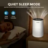 Sejoy Air Purifiers For Home Bedroom Quiet Air Cleaner With 22dB Sleep Mode H13 Hepa Filter For Smoke 360° Air Intake Touch Cont 2