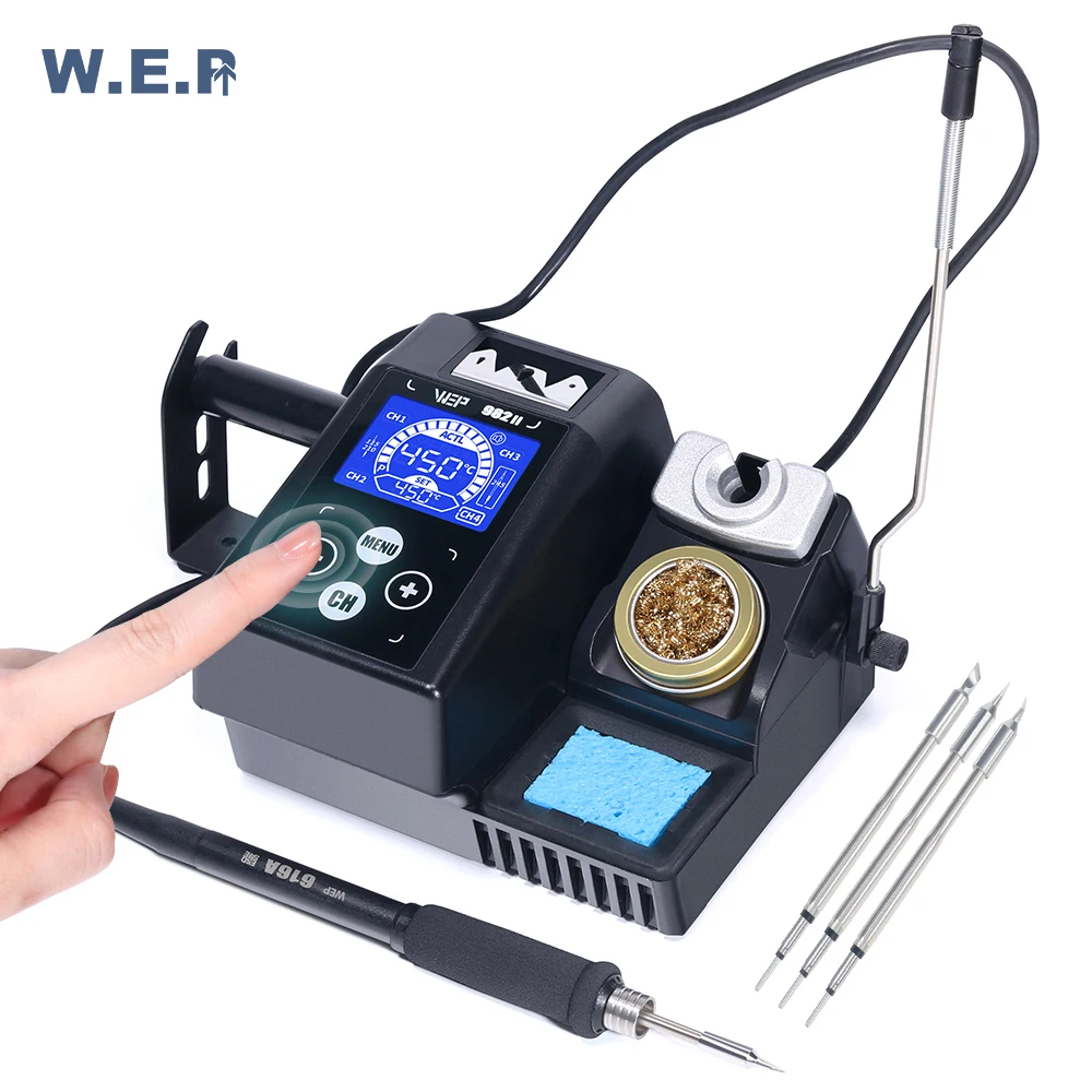 WEP982IIHighPrecisionSolderingStationKitWithTouchScreenRapid