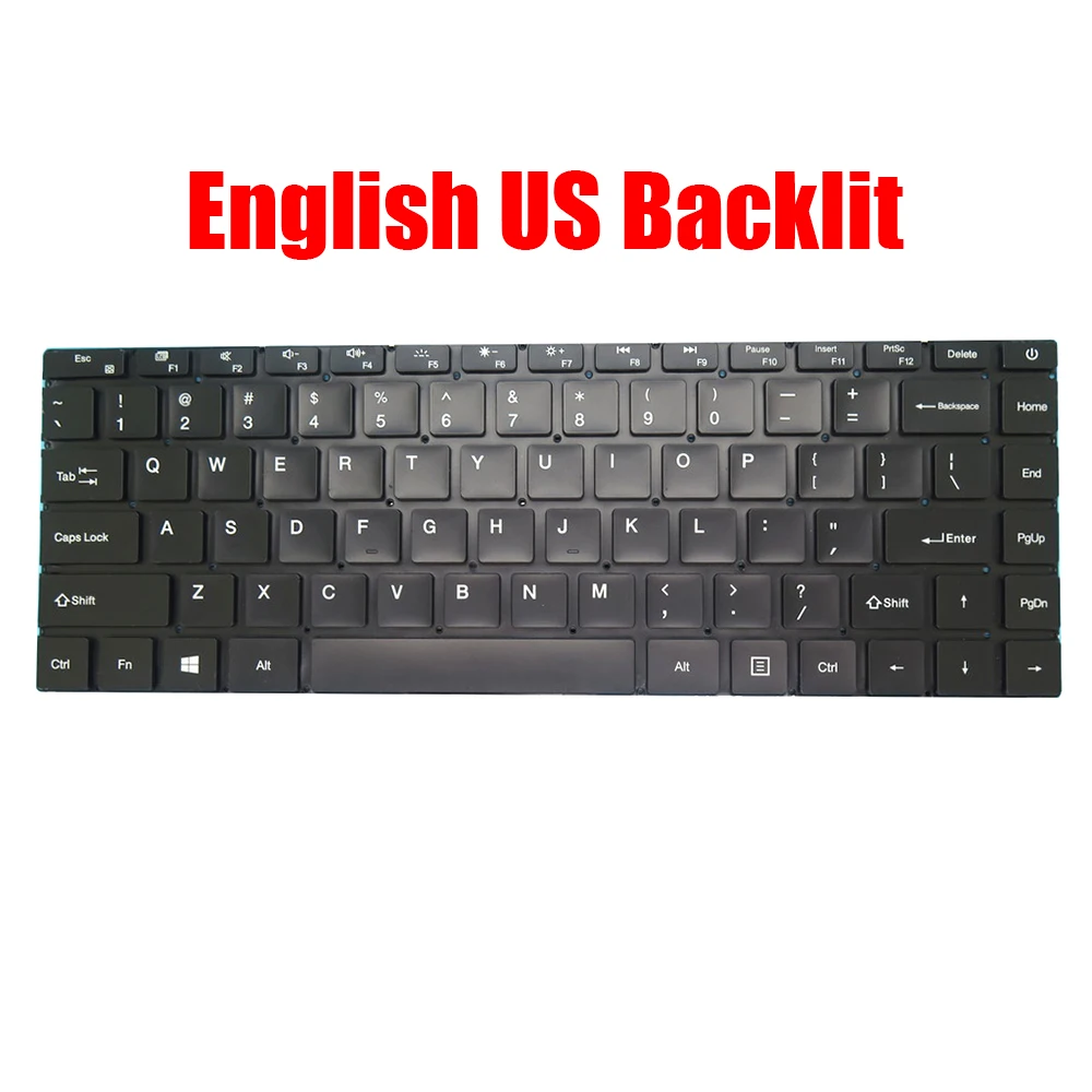 Laptop Keyboard MB3181003 YMS-0177-A English US Black With Backlit us ru laptop replacement keyboard for chuwi for lapbook pro 14 1 cwi530 english russia black without backlit new