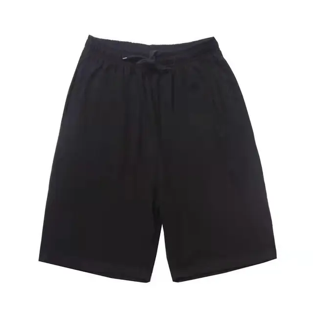 Cotton Shorts Men's Wear Convenient Peeing and Outdoor Sex Invisible Zipper Open Crotch Pants with Large Open Crotch Pants Men's Black