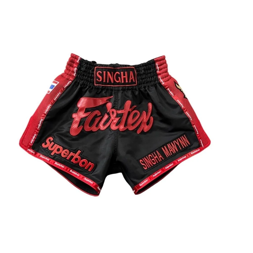 sports shorts Muay Thai-Fairtex Unisex Boxing MMA Training Gym Shorts Kickboxing Fight Sport Fitness Pants for Adults
