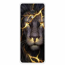 Wolf and Lion Clear TPU Silicone Soft Phone Case - Cute Back Cover for -Nokia 235 4G 2024 (H03.CH.57)