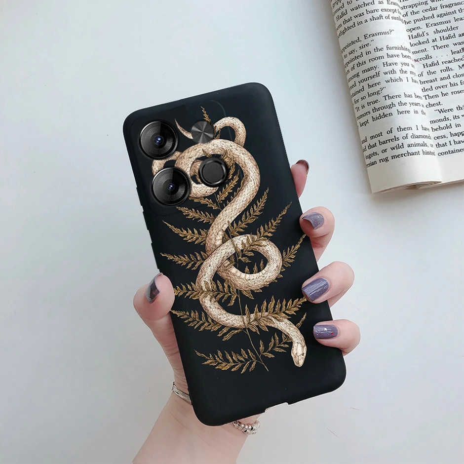 Tecno POP Silicone Daisy Shockproof Phone Cover