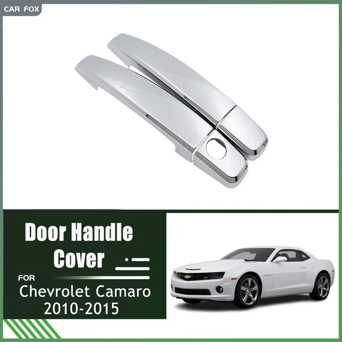 

Chrome Door Handle Cover Trim for Chevrolet Camaro 2010 2011 2012 2013 2014 2015 Car Accessories Carbon Fiber Sticker Styling