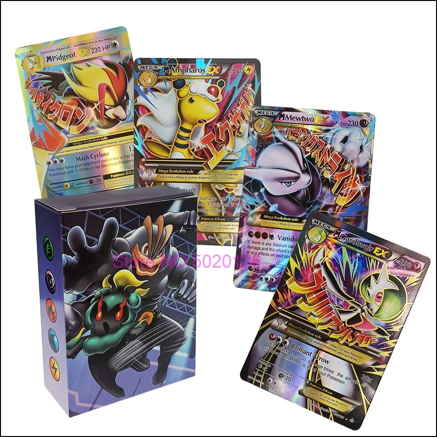30 60 100 English Pokemon Card Vmax GX Tag Team EX Mega Game