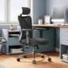 SIHOO M18 Ergonomic Office Chair for Big And Tall People Adjustable Headrest 2D Armrests Lumbar Support PU Wheels Swivel Feature 3