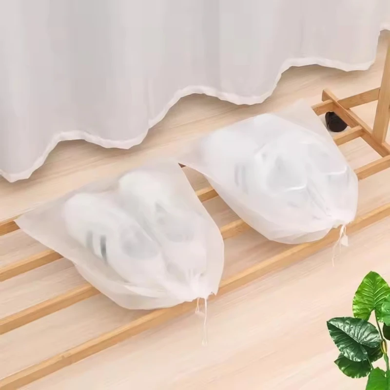 10/30/50PCS 신발 보관 가방 부직포 여행 휴대용 신발 보관 가방 건조 신발 보호 파우치 홈 정리 야외용