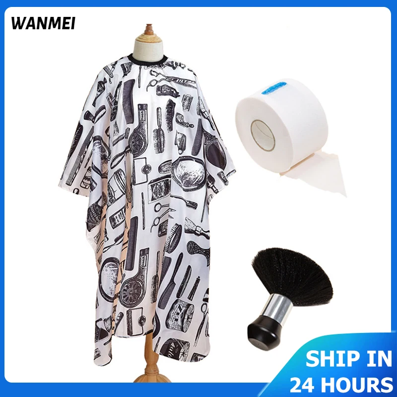 New Hair Cutting Cape Hairdresser Cloth Pro Set Salon Hairdressing Gown Barber Black Waterproof Hairdresser Apron Haircut Capes