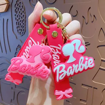 여성용 패션 바비 키체인, 카와이 애니메이션 인형, 지갑 펜던트, 자동차 가방 펜던트, 액세서리 선물