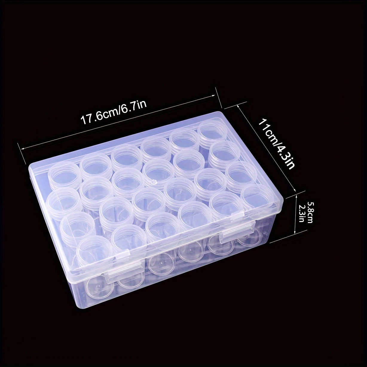 A Set Of 24 Diamond Painting Collection Sets Includes Round Storage Bottles And Large Organizers, Which Is a Thoughtful Companio