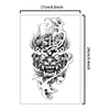 Demon Mask Waterproof Temporary Tattoo Sticker, Long-lasting Waterproof for 1-2 weeks, Realistic Semi-Permanent Fake Tattoo 4