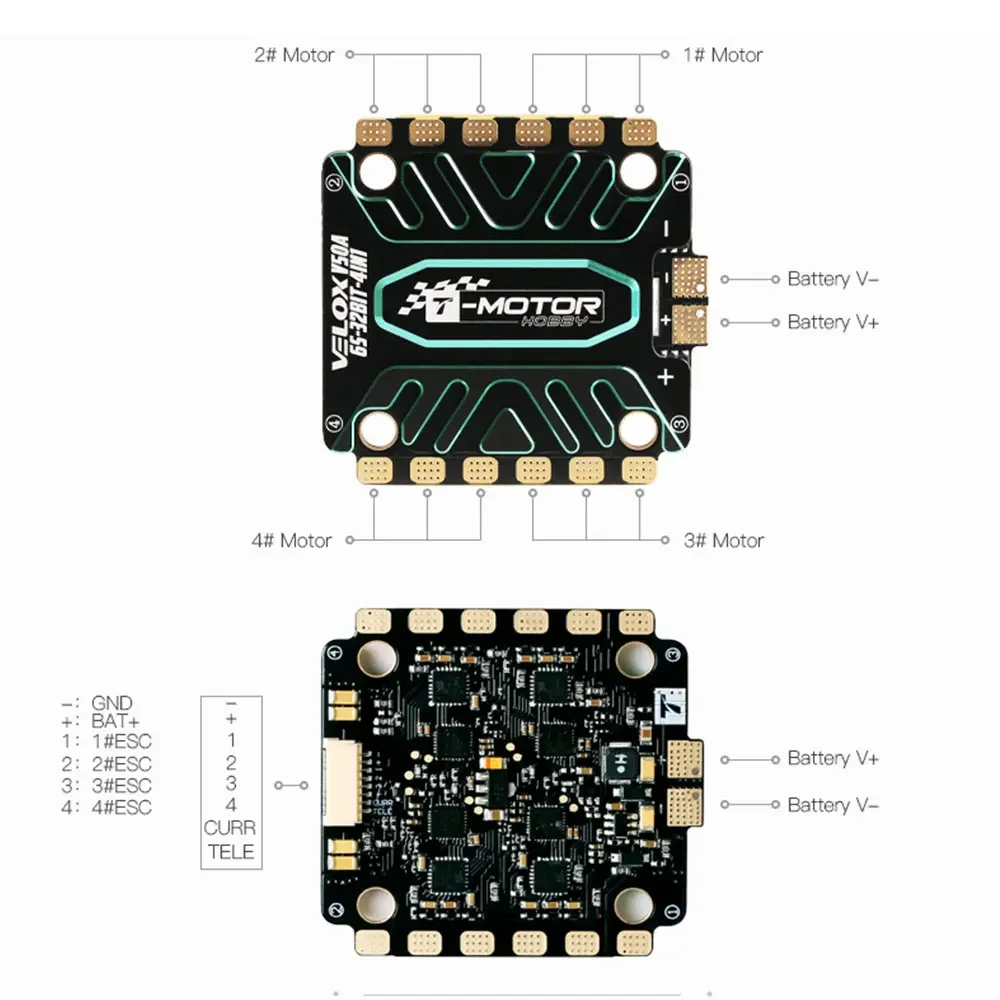 รูปสินค้า ESC โดรนแข่ง FPV ประสิทธิภาพสูง 50A 32Bit
