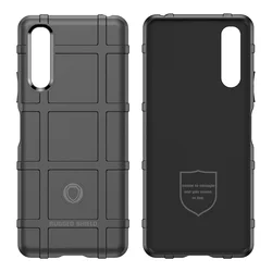 Rugged Shield Heavy Duty Rubber Protective Case - Xperia Ace 2 (Black)