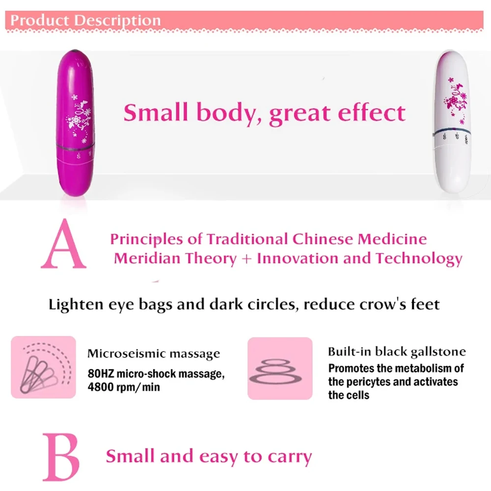 Facial Lifting Massager for Relaxation Tightening Wrinkle Removal Massage Stick for Facial and Neck Smoothing Beauty Care Tool 6