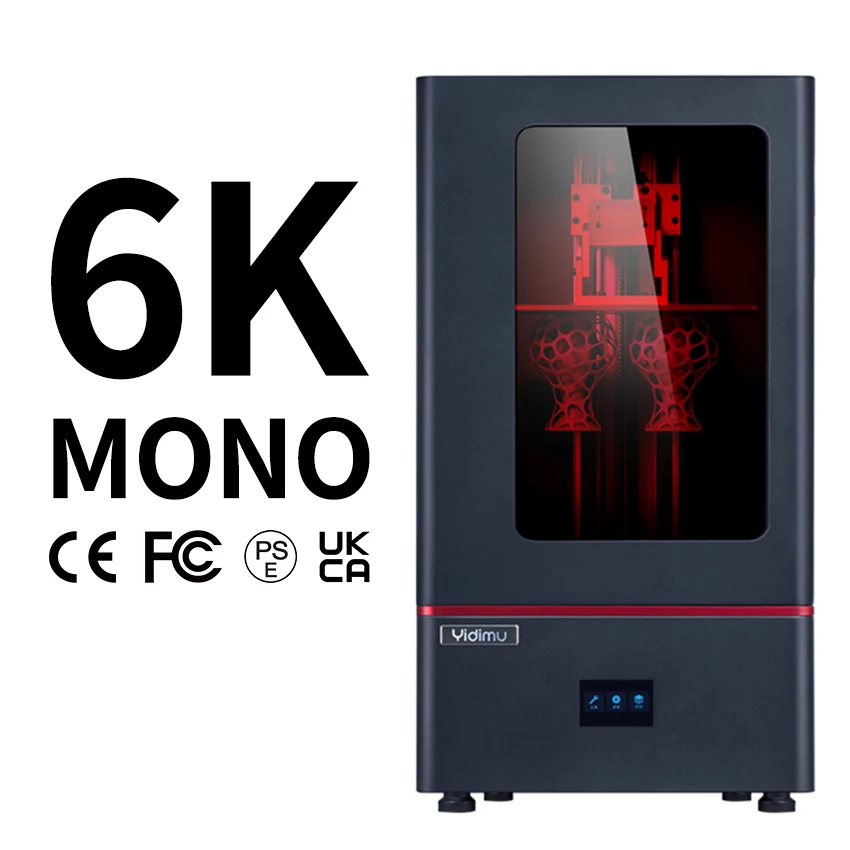 YIDIMU 6K SLA/LCD/DLP Full Case CNC Metal 6K Mono Large Resin 3D Printer UV Light Cure Laser 3D Machine